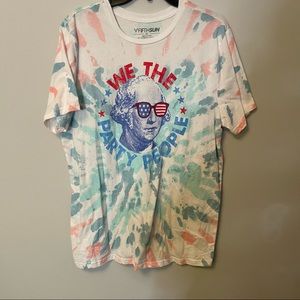 We the party people tie dye tee
